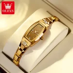 Olevs 5501 Tungsten Steel Ladies Watch- Golden - Image 2