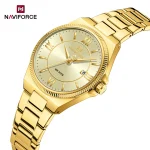 Naviforce 5073 Stainless Steel Ladies Watch- Golden - Image 4