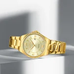 Naviforce 5073 Stainless Steel Ladies Watch- Golden - Image 3