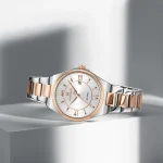 Naviforce 5073 Stainless Steel Ladies Watch- Silver Rose Gold/White - Image 3