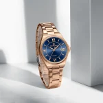 Naviforce 5073 Stainless Steel Ladies Watch- Rose Gold/Blue - Image 2