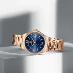 Naviforce 5073 Stainless Steel Ladies Watch- Rose Gold/Blue - Image 3