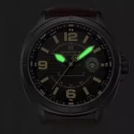 Naviforce 8078 Leather Belt Men’s Watch- Coffee - Image 4