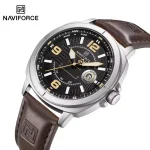 Naviforce 8078 Leather Belt Men’s Watch- Coffee - Image 5