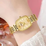 Curren 9093 Stainless Steel Ladies Watch- Golden - Image 2