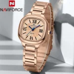 Naviforce 5042 Stainless Steel Ladies Watch- Rose Gold