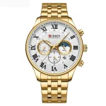 Curren 8427 Chronograph Men’s Watch- Golden - Image 3