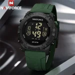 Naviforce 7104 Rubber Belt Men’s Watch- Green