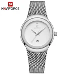 Naviforce 5004 Stainless Steel Ladies Watch- Silver - Image 2