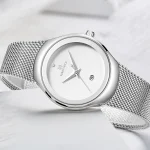 Naviforce 5004 Stainless Steel Ladies Watch- Silver - Image 3
