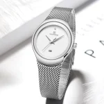 Naviforce 5004 Stainless Steel Ladies Watch- Silver