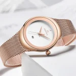 Naviforce 5004 Stainless Steel Ladies Watch- Rose Gold/White - Image 3