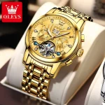 Olevs 9910 Automatic Mechanical Men’s Watch- Golden