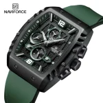 Naviforce 8025 Chronograph Rubber Belt Men’s Watch- Green