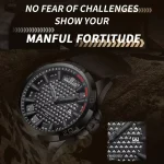 Naviforce 8023 Leather Belt Men’s Watch- Gray - Image 5