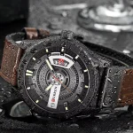Curren 8301 Leather Belt Men’s Watch- Coffee - Image 5