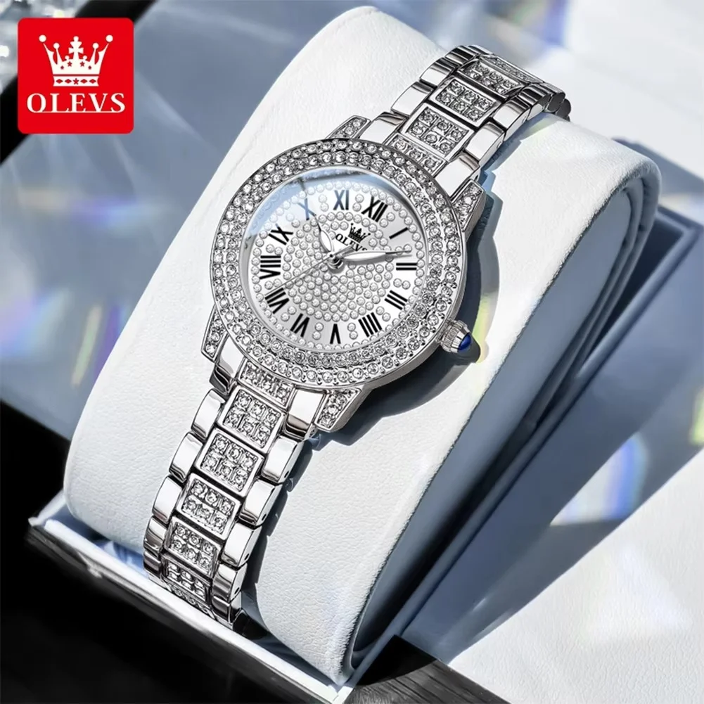 variant_imageS2aeb64f63f404615a34a0e456634a1b7n Olevs 9943 Stainless Steel Ladies Watch- Silver - Image 1