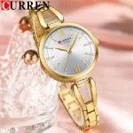 Curren 9092 Stainless Steel Ladies Watch- Golden/White - Image 2