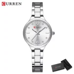 Curren 9105 Stainless Steel Ladies Watch- Silver - Image 2