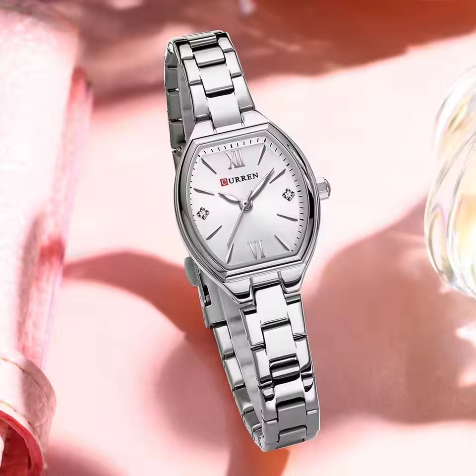 1766499697697_imgi_31_sf8b9312fdfdc4ddeb3c7f9f4d124004bv.jpg_960x960q75.jpg_ Curren 9112 Stainless Steel Ladies Watch- Silver - Image 1