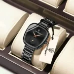 Poedagar 783 Stainless Steel Ladies Watch- Black