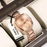 Poedagar 783 Stainless Steel Ladies Watch- Rose Gold - Image 3