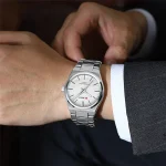 Curren 8439 Stainless Steel Men’s Watch- Silver - Image 2