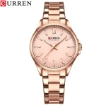 Curren 9090 Stainless Steel Ladies Watch- Rose Gold - Image 4